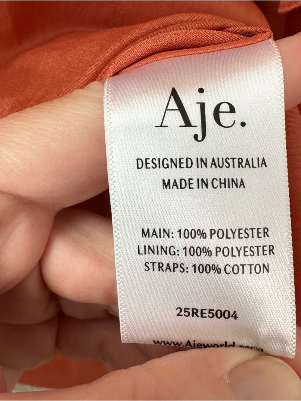 AJE PANDOREA LAYERED MAXI DRESS in Coral Clay SZ AUS 6 US 2 - Picture 7 of 10